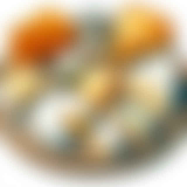 assorted cheeses on a wooden board
