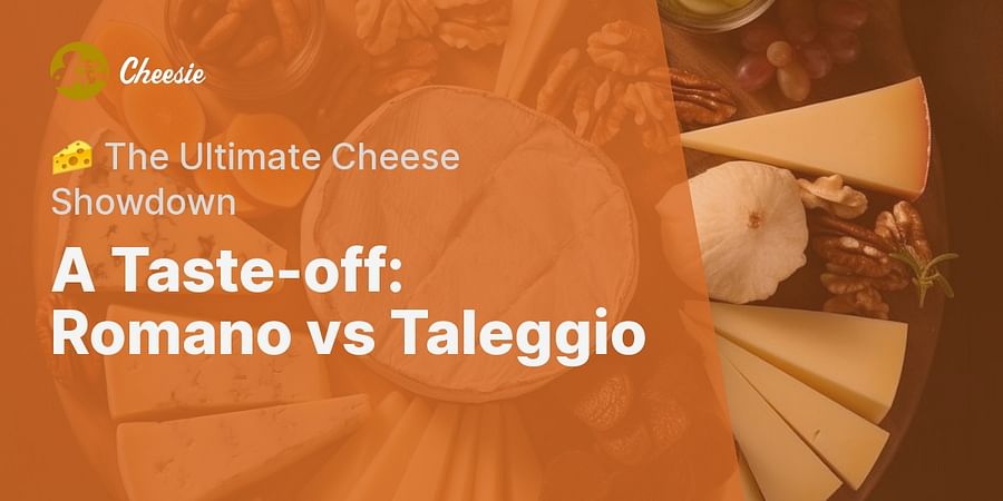A Taste-off: Romano vs Taleggio - 🧀 The Ultimate Cheese Showdown